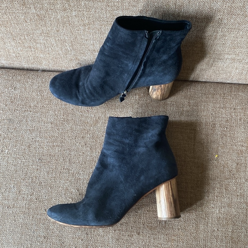 Proenza schouler blue suede boots size 39 made in Italy